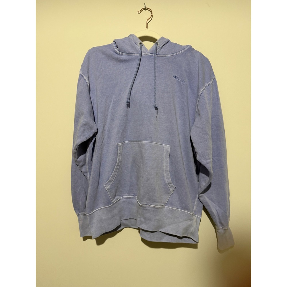 Champion Reverse Weave Light Blue Hoodie Sweatshirt WL5418 Medium
